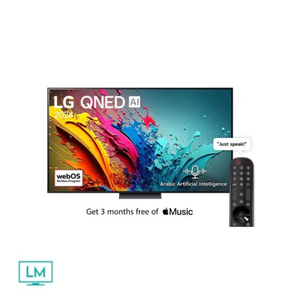 LG 86QNED86T 86" QNED QNED86 4K Smart TV AI Magic remote HDR10 webOS24 2024 - Ledmart.pk