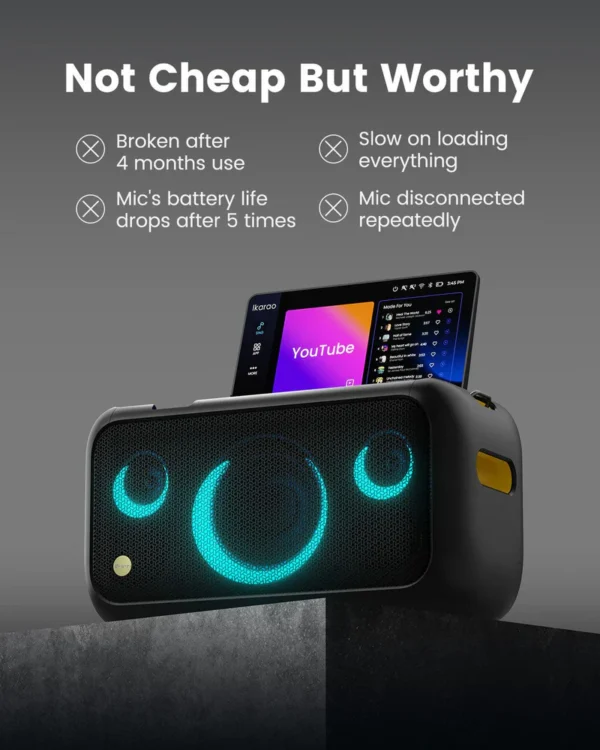 Ikarao Break X1 Smart Karaoke Speaker - Ledmart.pk