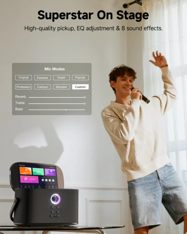 Ikarao Shell S2 Smart Karaoke Speaker - Ledmart.pk