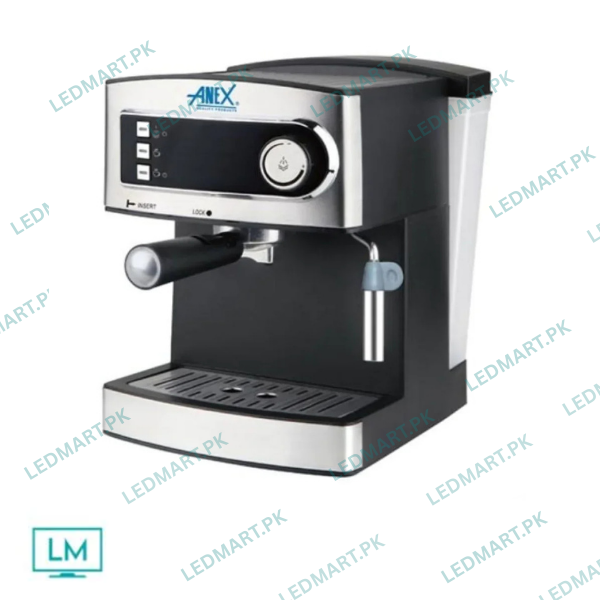 Anex AG-826 Espresso Coffee Machine, Touch Control Panel, 15-20 bar pressure, 850w - Ledmart.pk Anex AG-826 Espresso Coffee Machine, Touch Control Panel, 15-20 bar pressure, 850w - Ledmart.pk